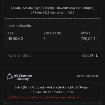 Obilet Otobüsün Yolcuya Haber Vermeden Saatinde. Önce Gitmesi