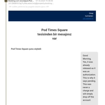Booking Hatalı Para Çekimi