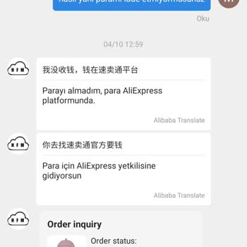 Aliexpress Ürünü İptal Ettim Para İadesi Olmadı