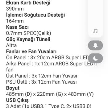 Teknobiyotik Dark Maxima V30 Kasa Ölçüleri Doğru Değil