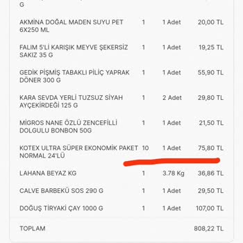 Migros Sepetteki Ve Faturadaki Fiyat Farklı