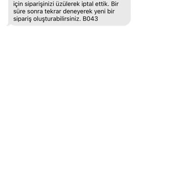 Yemek Sepeti Yemek İptali