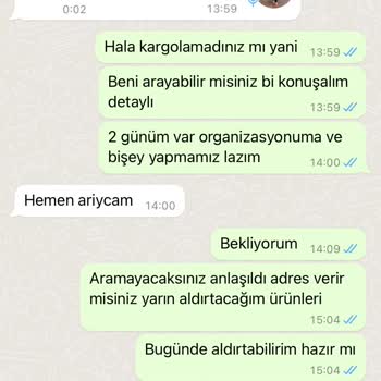 Lila Tasarım Organizasyon Ürünümü Göndermediler Para İadesi Yapmadılar