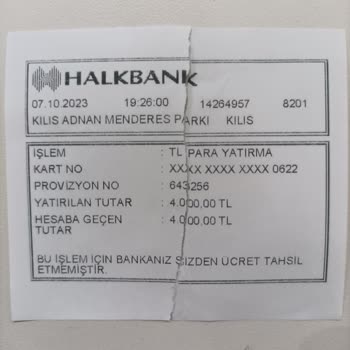 Halkbank ATM Para Yatırdım Hesabıma Düşmedi