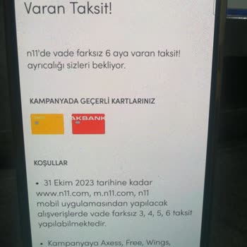 N11 Kredi Kartı Kampanyası