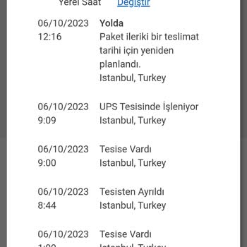 UPS Türkiye Ürünümü Teslim Etmedi