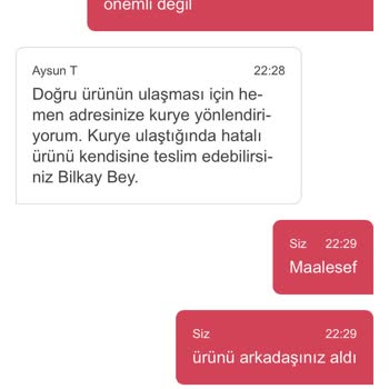 Yemeksepeti Market Kurtlu Ürünler İlgisiz Temsilci