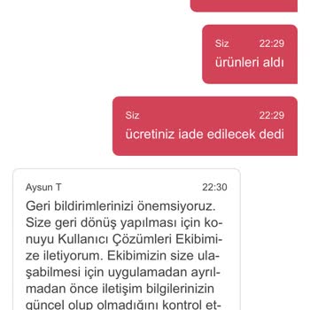 Yemeksepeti Market Kurtlu Ürünler İlgisiz Temsilci