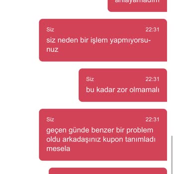 Yemeksepeti Market Kurtlu Ürünler İlgisiz Temsilci