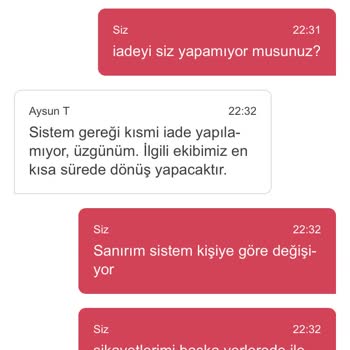 Yemeksepeti Market Kurtlu Ürünler İlgisiz Temsilci