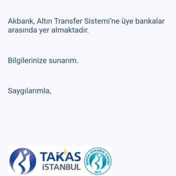Akbank Altın EFT Hakkımı Kullandırmıyor, Altınıma El Koyduğunu Sanıyor