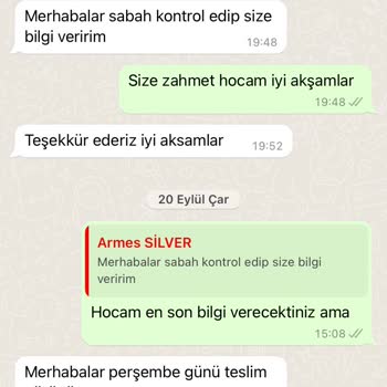 Armes Silver Para Alıp Ürün Göndermiyor
