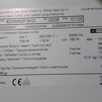 Siemens Buzdolabı Arıza Ve Servis Sıkıntısı