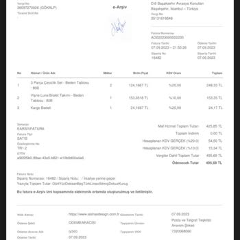 Aisha's Design Gönderilmeyen Ürünlerin Para İadesi Yapılmıyor