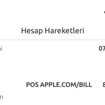 Pos Apple.com Bıll