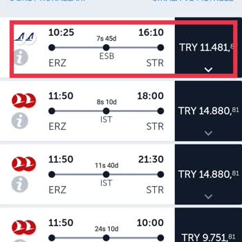 THY Aktarmalı Uçağın İç Hat İçin Seferi Yok.