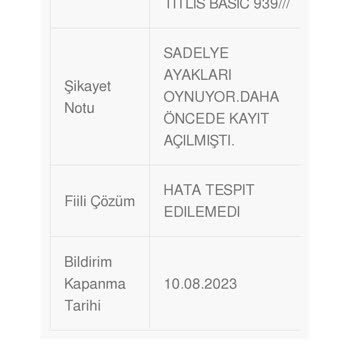 İstikbal Servis Problemi Kullanılmadan Bozulan Sandalyeler