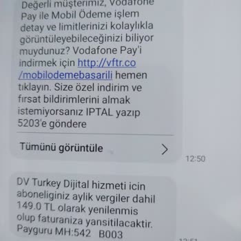 Vodafone Habersizce Mobil Ödeme Ücreti Alıyor