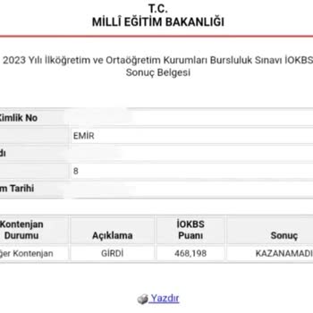 Milli Eğitim Bakanlığı (MEB) 2023 İlköğretim Ve Ortaöğretim Kurum Bursluluk Sınavı