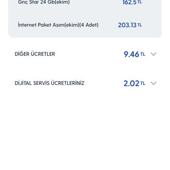 Turkcell Kullanmadığım İnterneti Aşmış Olarak Gösterilmesi