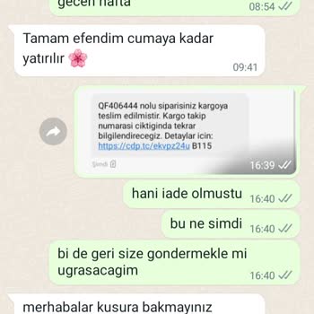 Qafiye Prive'da Ödenmeyen İade Ücreti
