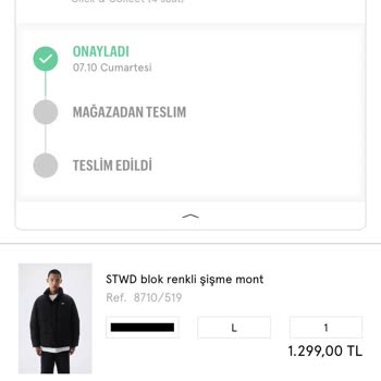 Pull And Bear İnternet Siparişi İptali