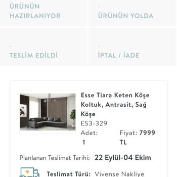 Vivense Teslimat Tarihi Yalanı!