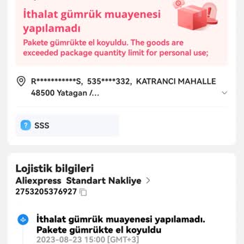 Aliexpress Ürünlere Gümrükte El Konuldu