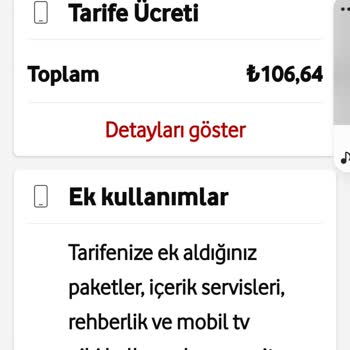 Vodafone Faturayı Fazla Ücretlendirmesi
