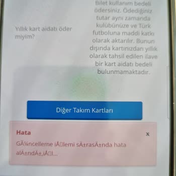 Passolig Kart Başvurusu Yapamıyorum