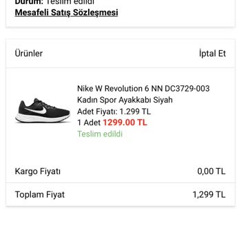 A101 Nike Spor Ayakkabı Ses Sorunu