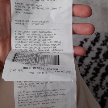 Migros FLO Hatalı Ürün İade