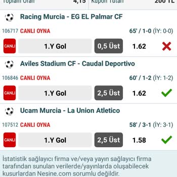 Nesine Kupon Hatası