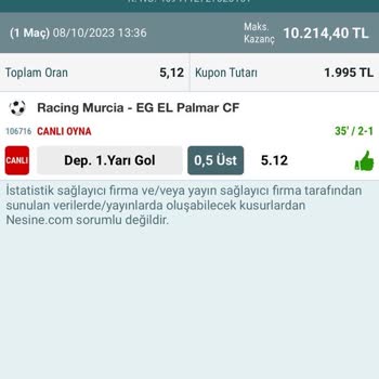 Nesine.com Canlı İddia