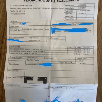 Enza Home Akbatı Enza Müşterisini Yanlış Bilgilendiriyor, Ürünlerim Hala Gelmedi