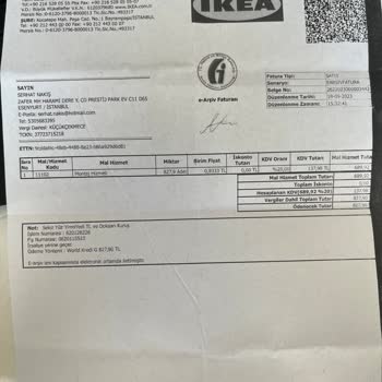 IKEA Ücret İadesini Yapmıyor
