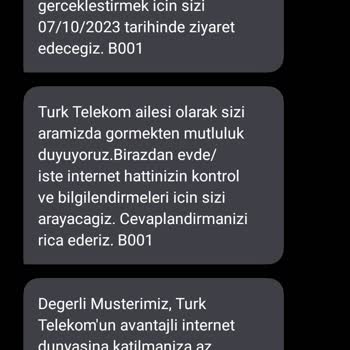 Türk Telekom Onay Dışı Randevu Değişikliği