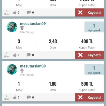 Nesine.com Sistemsel Hata Nedeniyle Yanlış Bahis