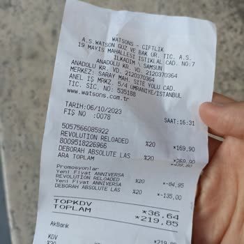 Deborah Ürün İade Etmek İstiyorum