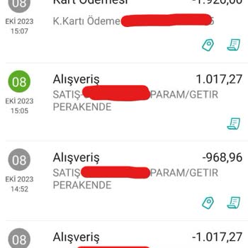 Getir'den Kartımla Yapılan Yanıltma İşlemleri