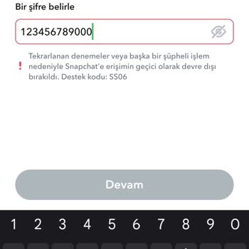 Snapchat Snep Hesabım Erişime Kapandı