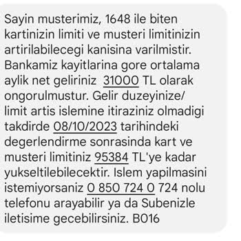 İş Bankası Kredi Kartı Limitimi Belirtilen Tutarda Arttırmadı