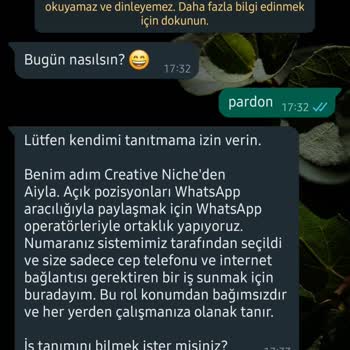 WhatsApp Üzerinden Gelen Teklifler