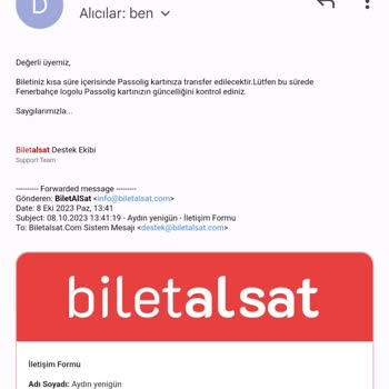 Biletalsat.com Maç Bileti Hala Gelmedi