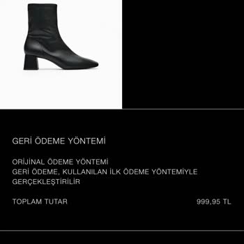 Zara Para Ödemesi İadesi