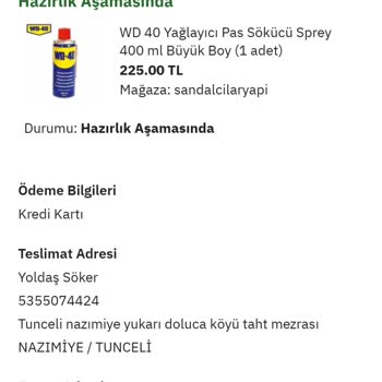 PttAVM Sipariş Ettiğim Ürün Halen Kargoya Verilmedi