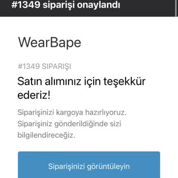 Bape Turkey Wearbape.com Ürünüm Hala Daha Kargoya Verilmedi