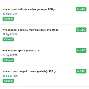 Şok Marketler Eklenmeyen Win Puanları