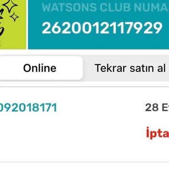 Watsons Sebepsiz Bir Şekilde Siparişimi İptal Etti Ve Beni Mağdur Etti