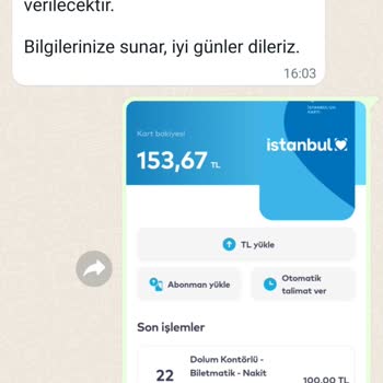 İstanbulkart Paramı İade Etmiyor